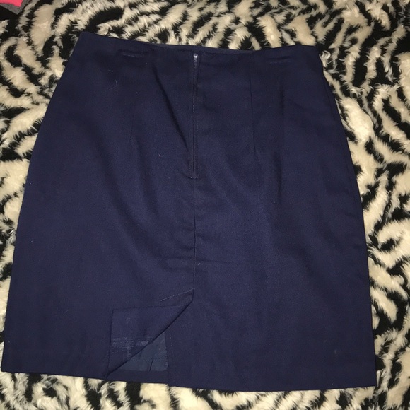 ZZ Michaels 5 zippered skirt dark blue vintage 💕 - Picture 3 of 4